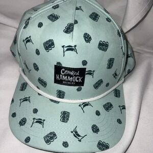 Crooked Hammock unisex Hat Cap white Rope Style NWOT green unique  beercollector